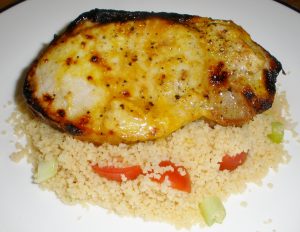 Pork with Couscous Honey and Mustard Pork with Couscous