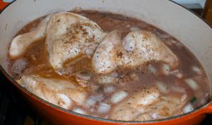 Coq Au Vin Prepared